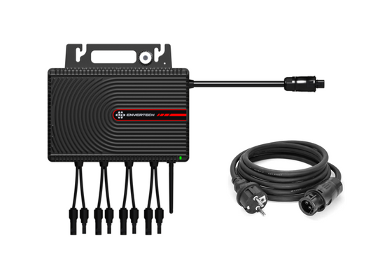 Envertech EVT-2000-SE Mikrowechselrichter 2000W Set inkl. 5m Kabel - Balkonkraftwerk 800W-2000W für 4 PV Module - App&WiFi&Bluetooth (EVT-2000-SE)